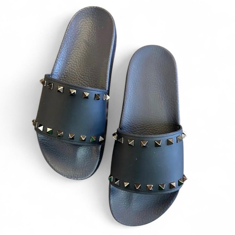 Valentino Studded Slide Sandals
